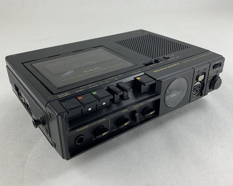 Marantz PMD-222 3 Head Portable Cassette Recorder Tested No Power Supply