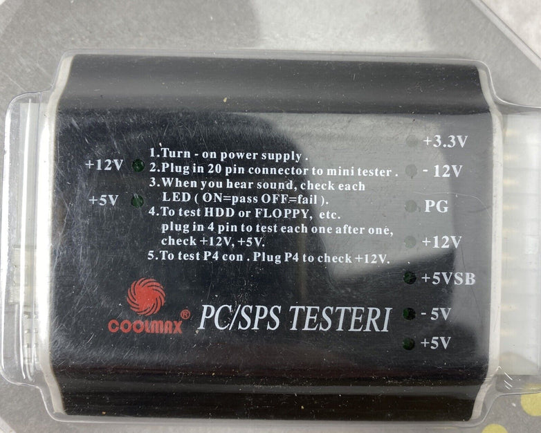 Coolmax PS-101 20 Pin Power Supply Tester