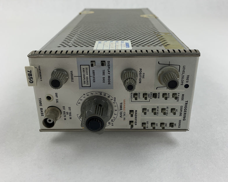 Tektronix 7B50 Time Base Plug In Unit Power Tested