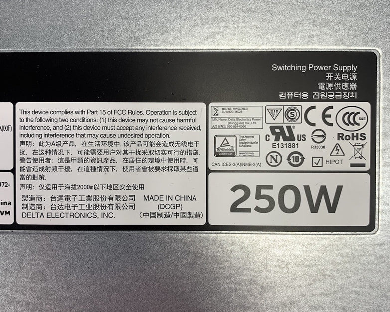 Dell D250E-S0 250W Switching Power Supply