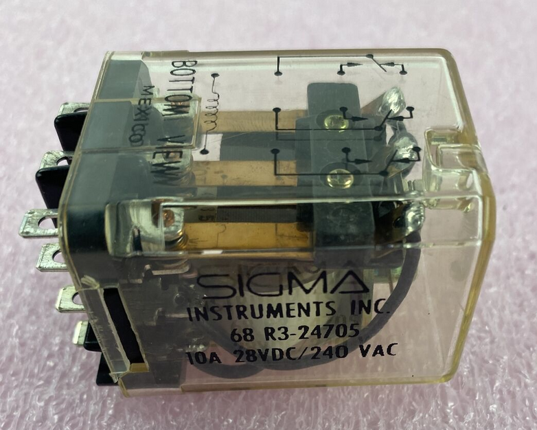 SIGMA Instruments Relay 68R3-24705 10A 28VDC/240 VAC