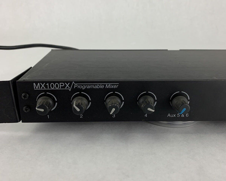 Edcor Electronic MX100PX Programable Microphone Mixer Power Tested