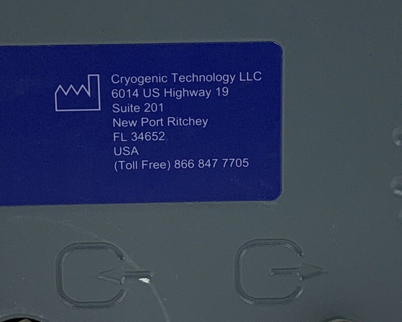 Cryo-Pac McU001US Cryo Controller 100-120V 60hz 100VA Powers On Cryo Therapy