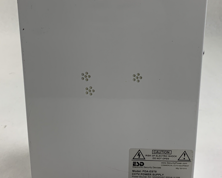 ESD PDA-EST8 CCTV Power Supply Box Untested