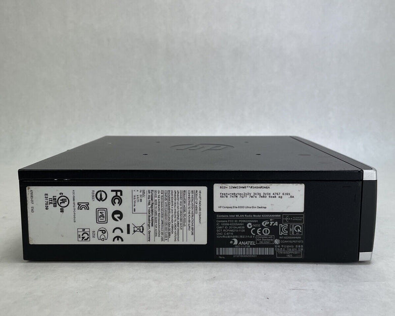 HP Elite 8300 USFF Intel Core i5-3470s 2.9GHz 8GB RAM No HDD No OS