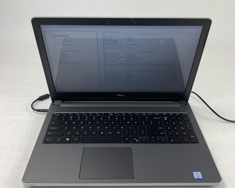 Dell Inspiron Laptop 5559 i5-6200U 2.3 GHz 8 GB Ram No OS No HDD No Batt No AC