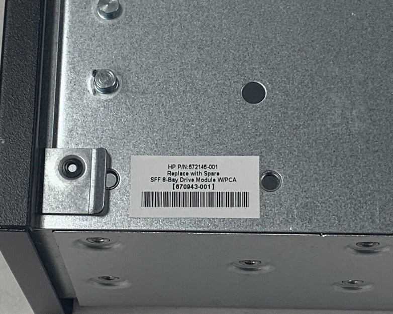 HP 672146-001 G8 DL380P SFF 8-Bay Drive Module Kit 643705-001