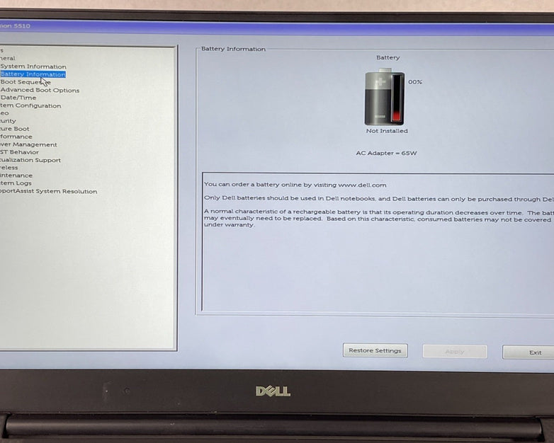 Dell Precision 5510 Core i7-6820HQ 2.70 GHz 8 GB RAM 15.6" No Battery No HDD/OS