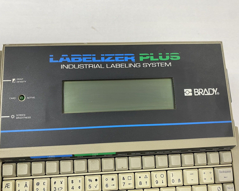 Brady Labelizer Plus Label and Sign Maker M No Power Cord For Parts or Repair
