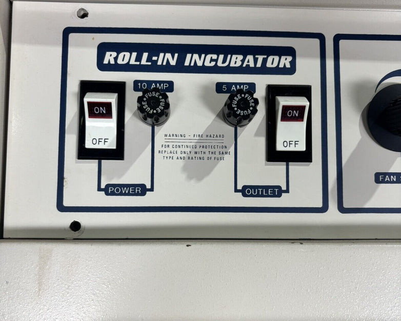 Bellco Glass Laboratory Roll-In Incubator Oven Chamber Powers On