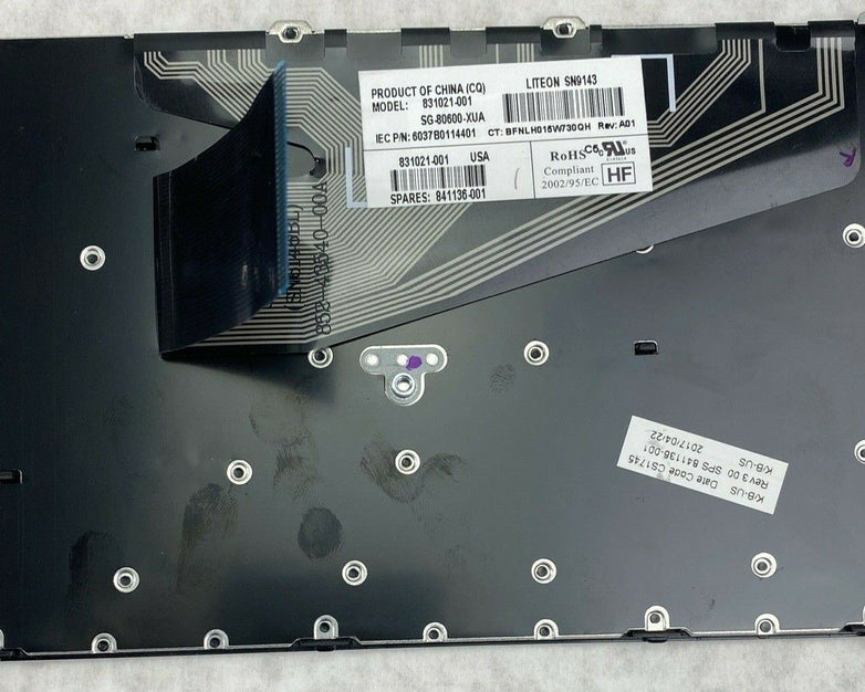 HP 831021-001 ProBook 15.6" 650 G2 Laptop USA Keyboard