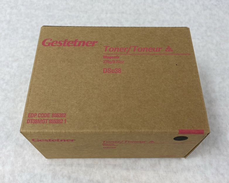 Genuine Gestetner DSc38 Magenta Toner Cassette 275g 9.70oz 885382