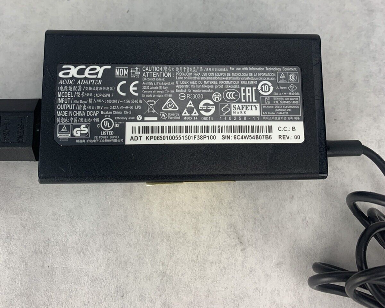 Lot of 5 Acer ADP-65VH F AC/DC Adapter