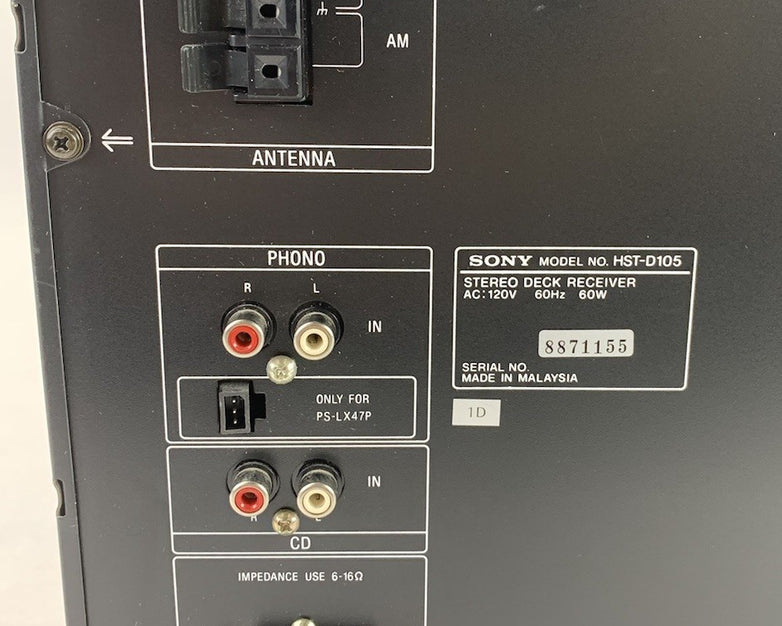 Sony LBT-D105 Compact Hi-Fidelity Stereo System - Parts or Repair