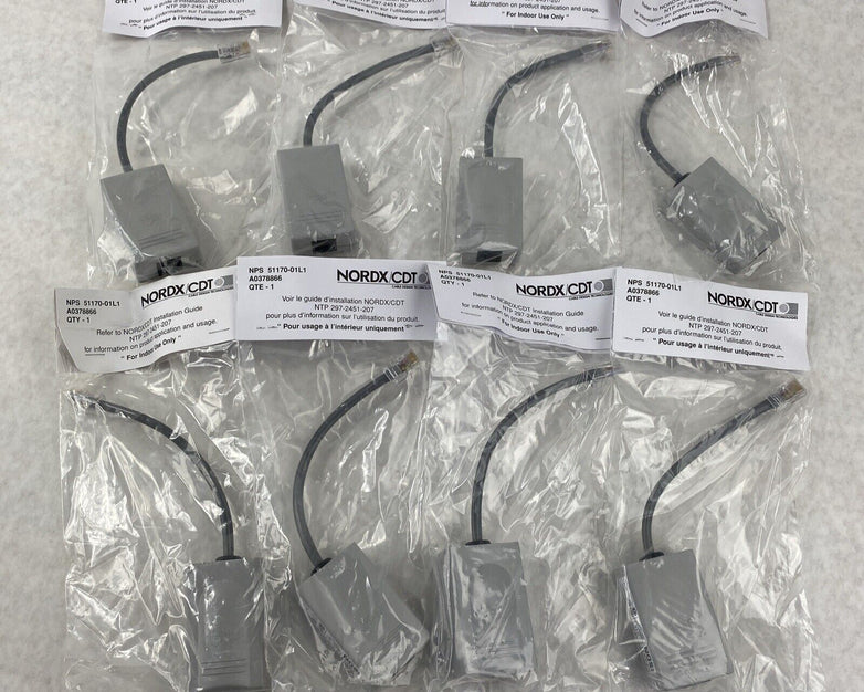 Lot of 8 Nordx CDT ISDN NPS51170-01L1 Terminating Resistor 100 Ohm