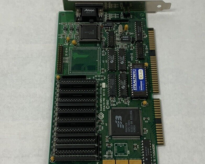 Diamond Stealth Pro S3 P86C928 ISA VGA Graphics Card