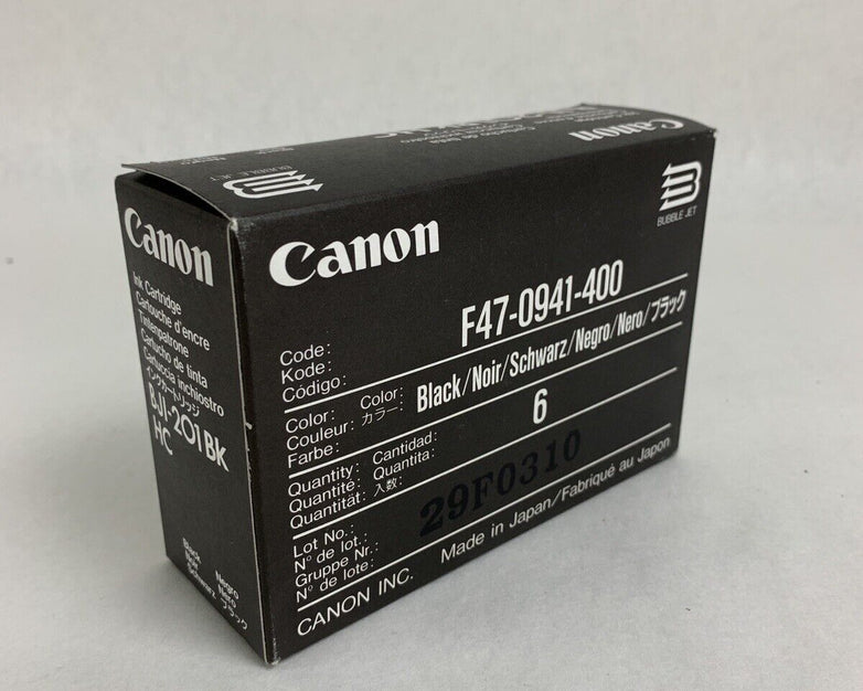 New In Box Canon 6x Ink Cartridges. BJI-201 Bk HC