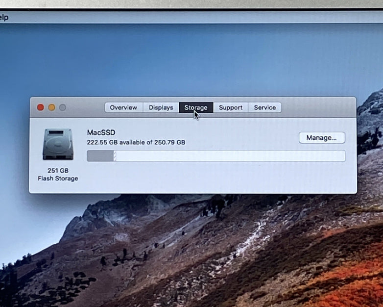 Apple A1369 MacBook Air 2011 13" 1.8Ghz i7 4GB RAM 250GB SSD os10.13.6 969Cycles