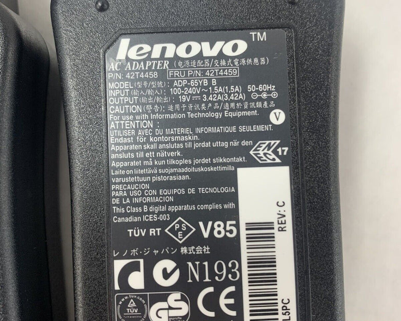 Lot 3 Lenovo ADP-65YB 65W 5.5x2.5mm AC Charger PA-1650-52LC