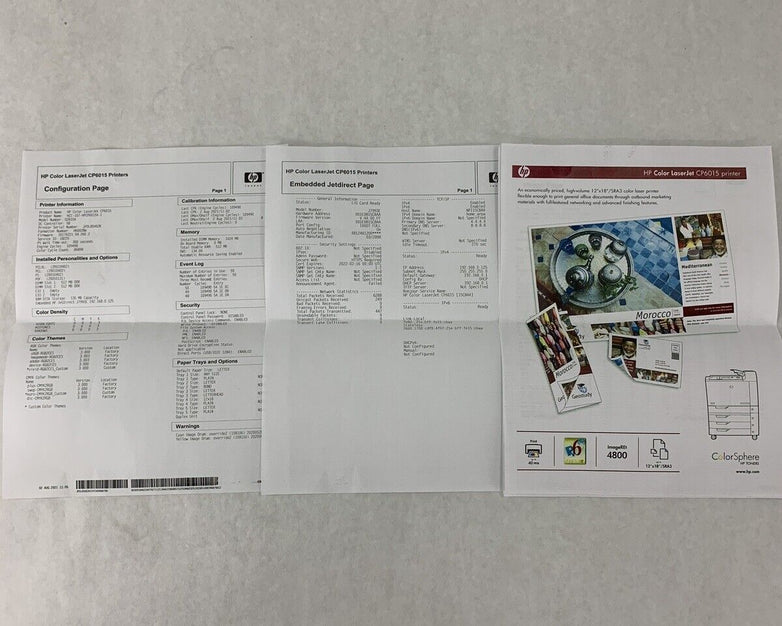 HP CP6015x Color LaserJet Printer Q3933A Tested