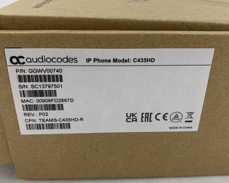 Audiocodes C435HD IP Phone Box Opened