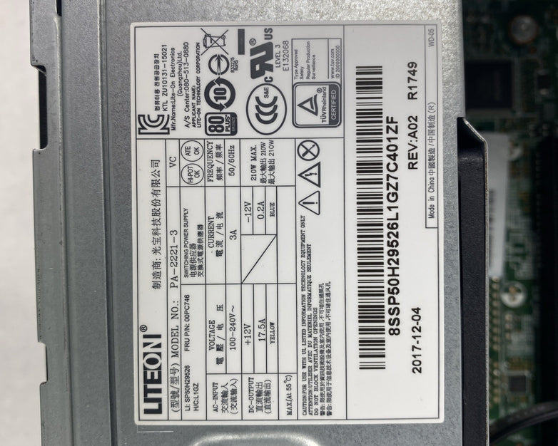 Lenovo ThinkCentre M910s SFF Intel Core i5-6500 3.20GHz 8GB RAM No HDD No OS