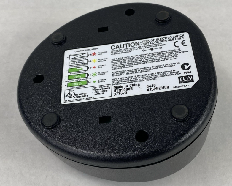 Motorola HTN9000B Single Cup Rapid Charging Dock with Power Supply