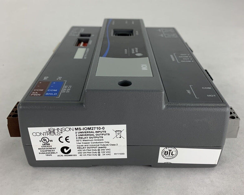 Johnson Controls METASYS MS-IOM2710-0 Input/Output Module Power Tested