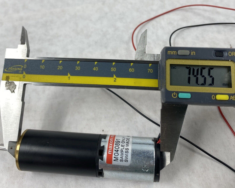 Maxon M040891 060 451740 Swiss DC Servo Motor Sample TESTED