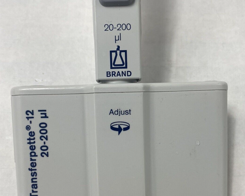 BrandTech Transferpette-12 20-200 uL 12-Channel Pipette