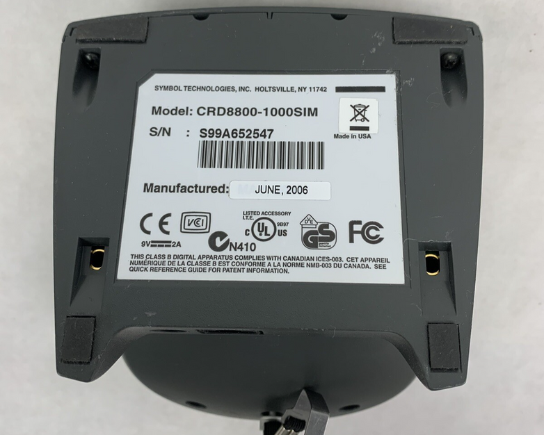Symbol Technologies CRD8800-1000SIM Scanner Cradle