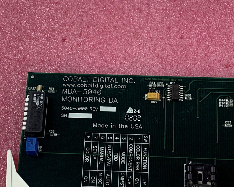 Cobalt Digital MDA-5040 Monitoring DA card