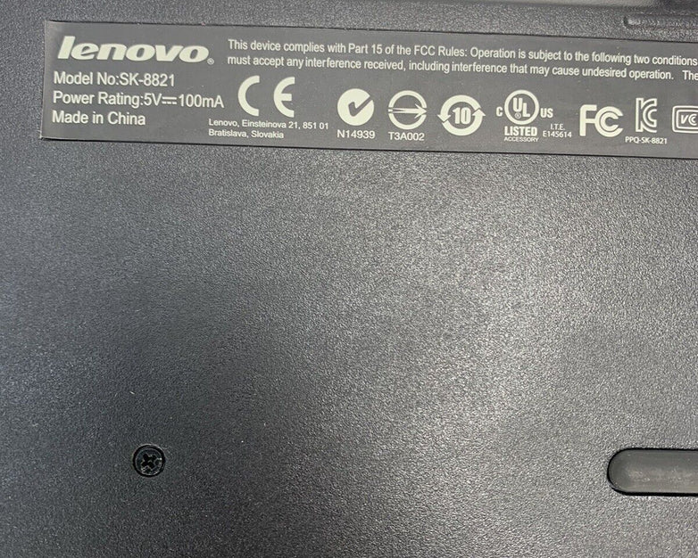 Lot of 2 Lenovo SK-8821 Keyboard SIL14-W18