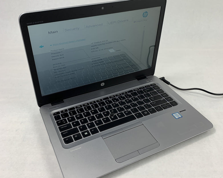 HP EliteBook 840 G3 14" Laptop i5-6300U 2.4GHz 8GB Ram No OS No HDD No AC No Bat