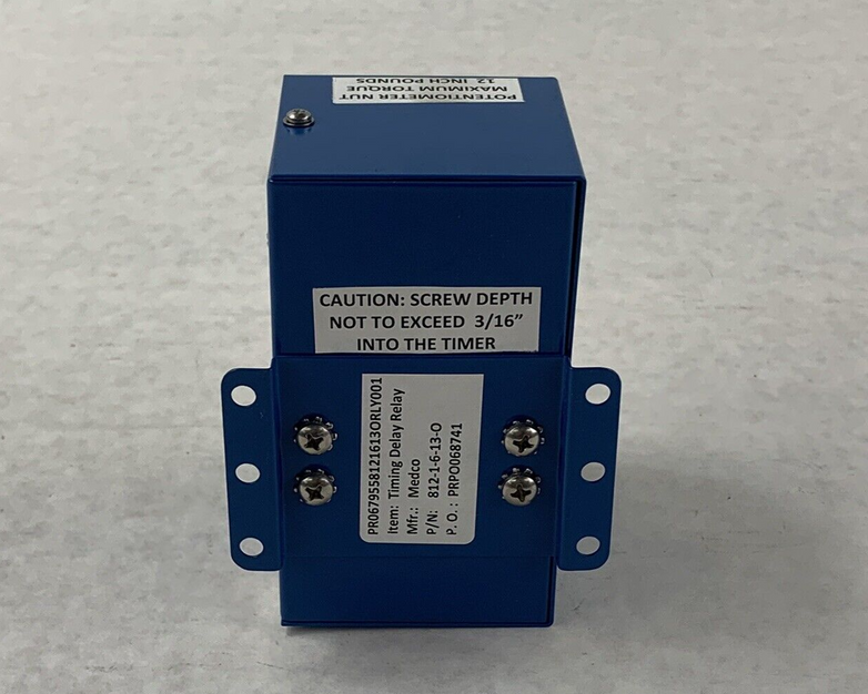 NTS 812-1-6-13-O Timing Delay Relay Series 812 - For Parts or Repair