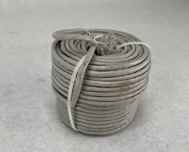 100FT 24AWG/4PRS 30V UTP Cat5e Ethernet Patch Cord