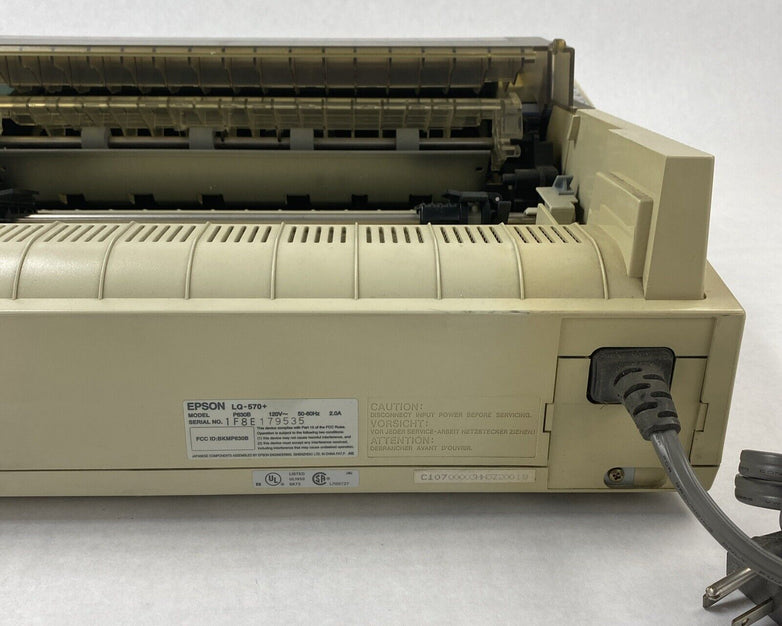 Epson LQ-570+ Dot Matrix Printer - Parts or Repair