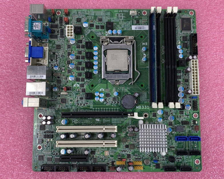 DFI MB331 Motherboard Intel Core i3-2100 3.1 GHz 4 GB RAM w/ Shield