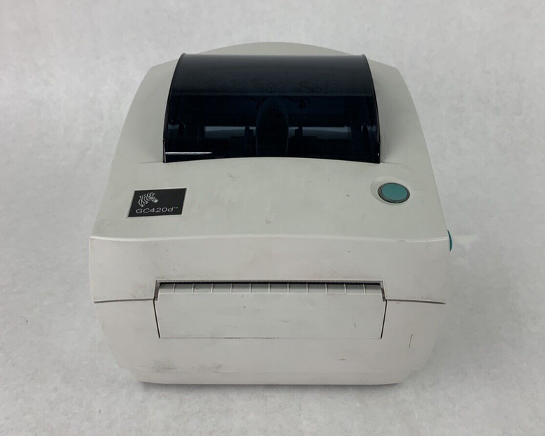 Zebra GC420D Direct Thermal USB Serial Label Printer Tested Bad Ports Parts