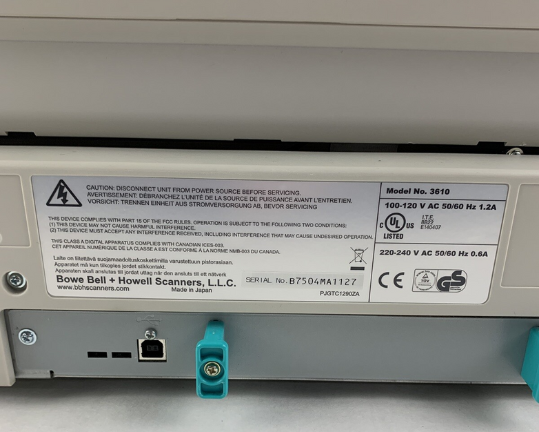 Kodak Truper 3610 Document Duplex Scanner Color Fading on Lens Parts and Repair
