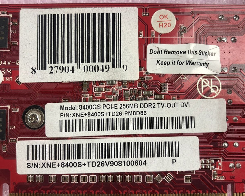 XFX Radeon 8400GS PCI-E 256MB DDR2 TV-OUT DVI Graphics Card