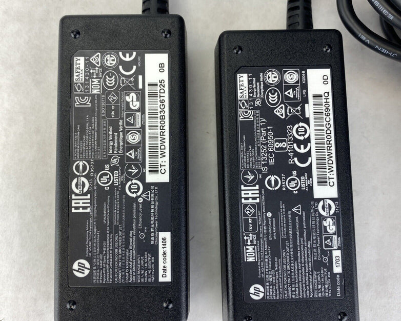 HP 744481-002 AC Adapter Power Supply 7.4mm*5.0mm 45W 19.5V 2.31A (Lot of 2)