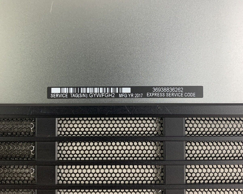 Alienware 17 R4 P31E001 2016 Keyboard Bottom Cover Only No Screws