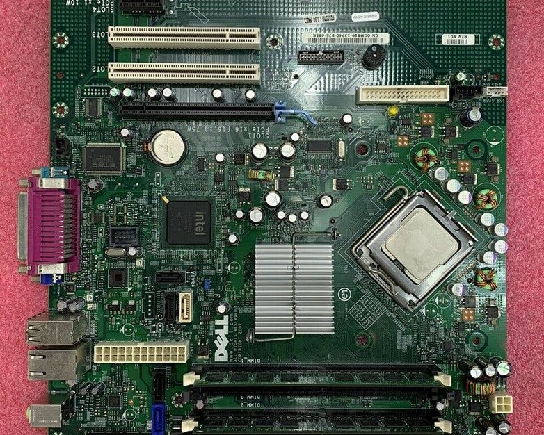Dell OGM819 Motherboard Intel Core 2 Duo E8300 2.83GHz 2GB RAM w/ Shield