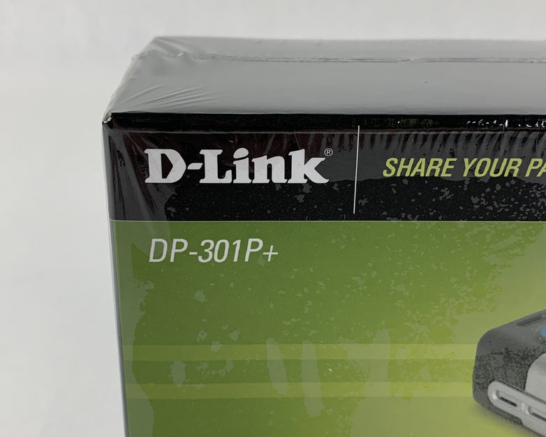 D-Link DP-301P+ Fast Ethernet Parallel 1 Centronics Port Print Server New