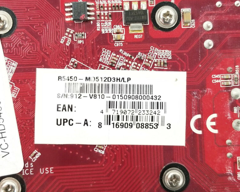 MSI ATI R5450-MD512D3H/LP 512MB DDR3 PCIE Video Card DVI VGA Display Port