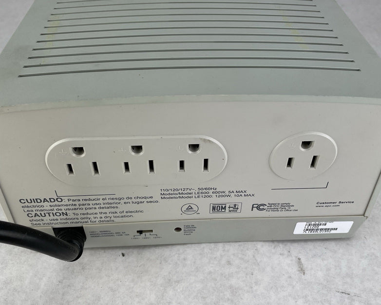 APC Automatic Voltage Regulator LE1200 Line-R 1200VA Parts Or Repair
