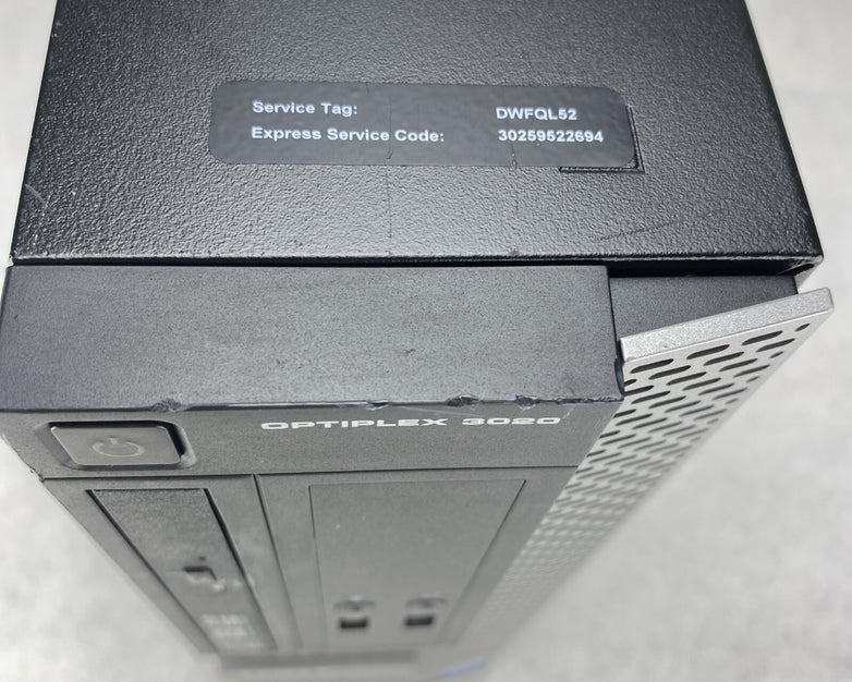 Dell OptiPlex 3020 SFF Intel Quad Core i5-4590 3.30GHz 4GB RAM DVDRW No HDD OS
