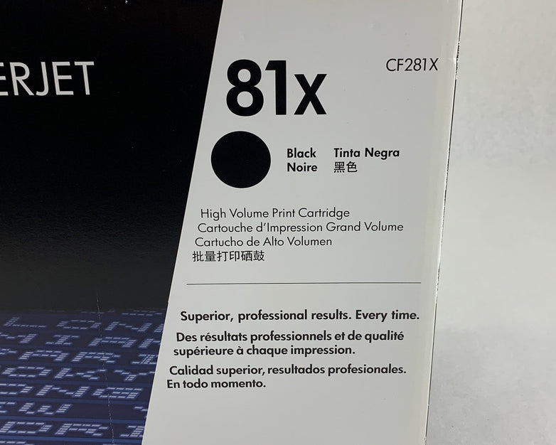 HP 81X CF281X Laserjet Black Toner Cartridge M630 NEW OEM Sealed Box