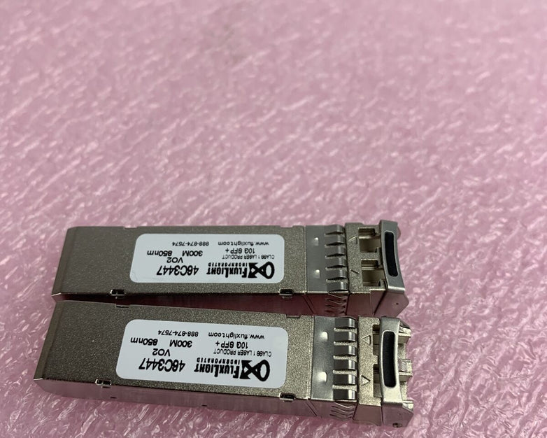Fluxlight 46C3447 10G SFP+ Transceiver Lot of 2